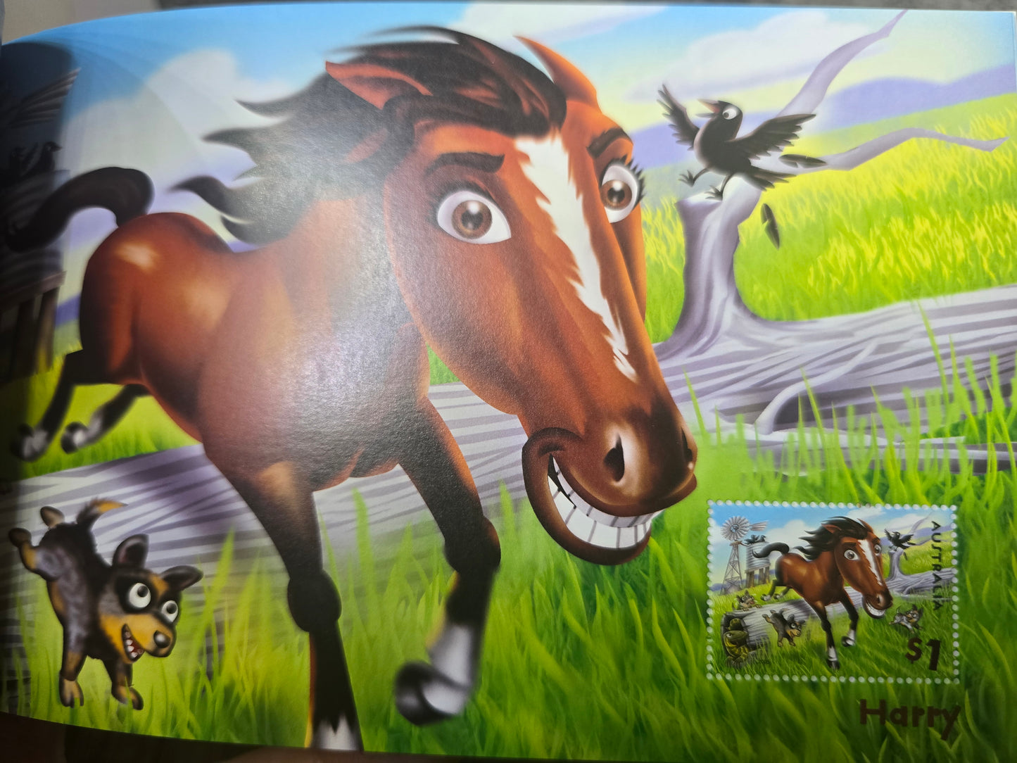 Down on the Farm, Stamp Fun Book, Stamp Booklet, Unused