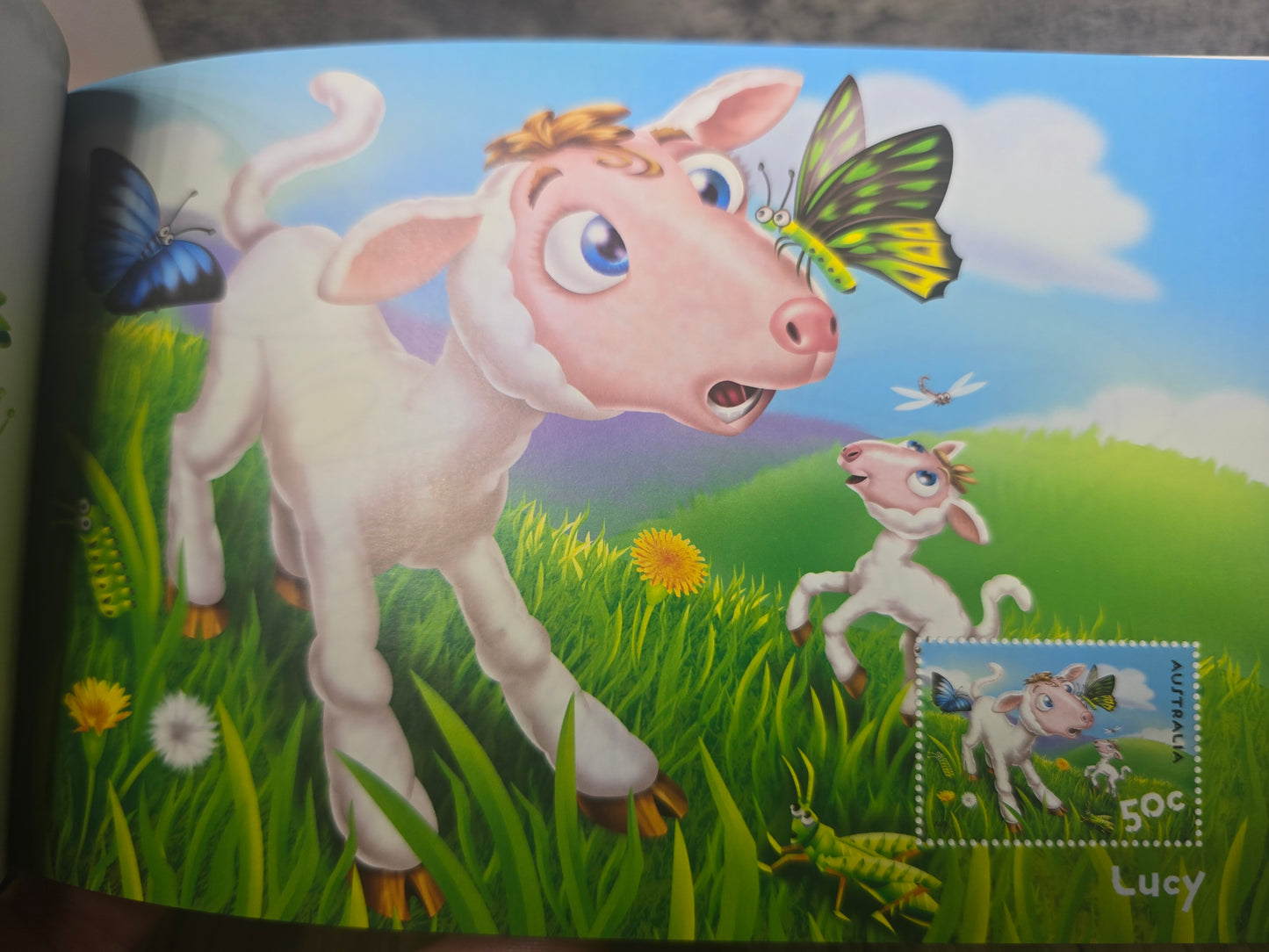 Down on the Farm, Stamp Fun Book, Stamp Booklet, Unused