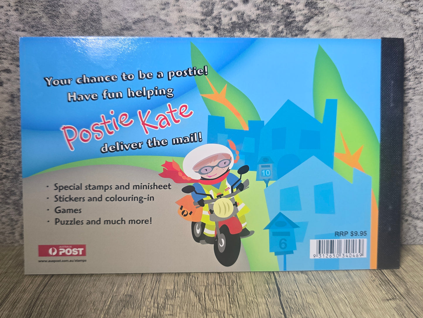 Postie Katie, Stamp Fun Booklet, Unused