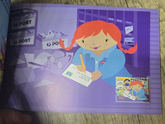 Postie Katie, Stamp Fun Booklet, Unused