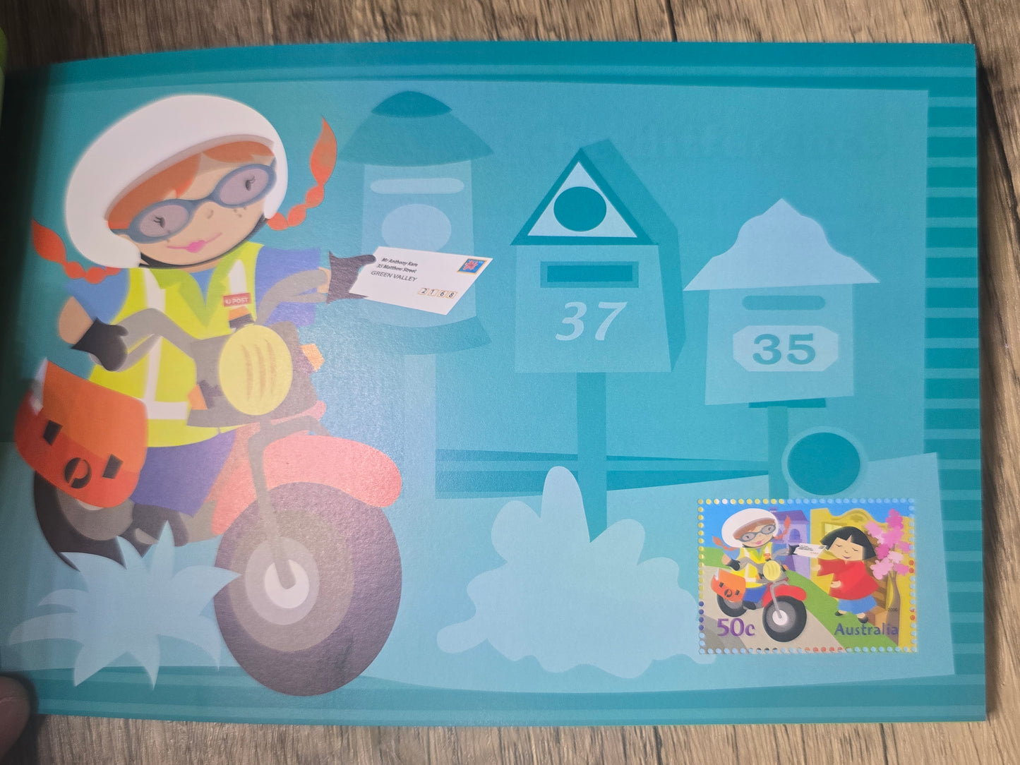 Postie Katie, Stamp Fun Booklet, Unused