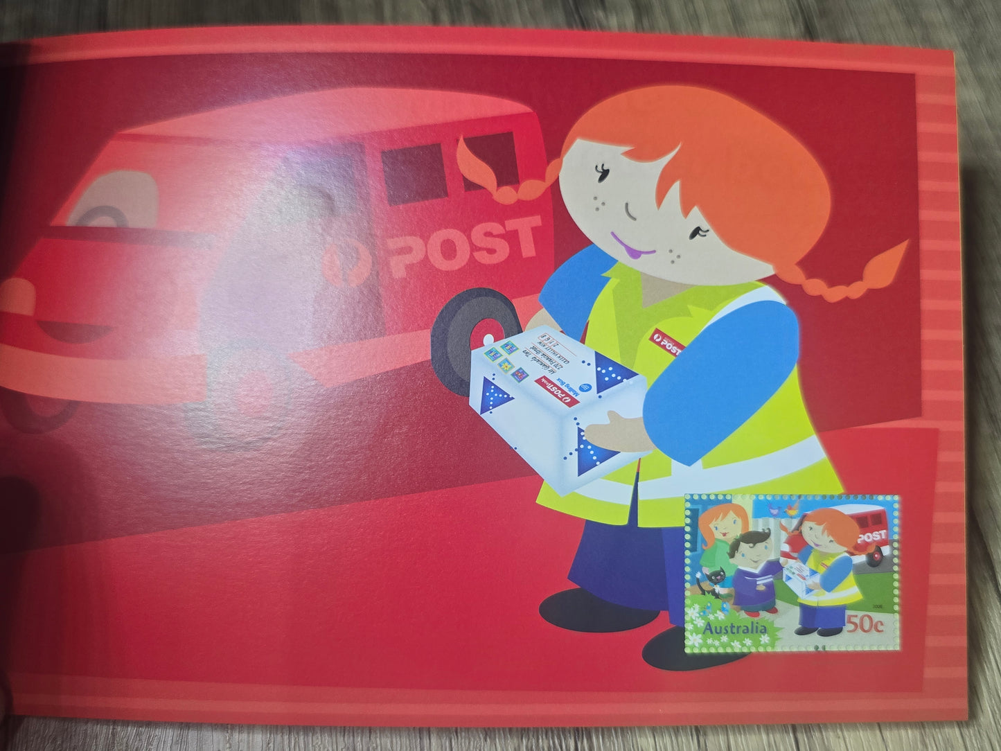 Postie Katie, Stamp Fun Booklet, Unused