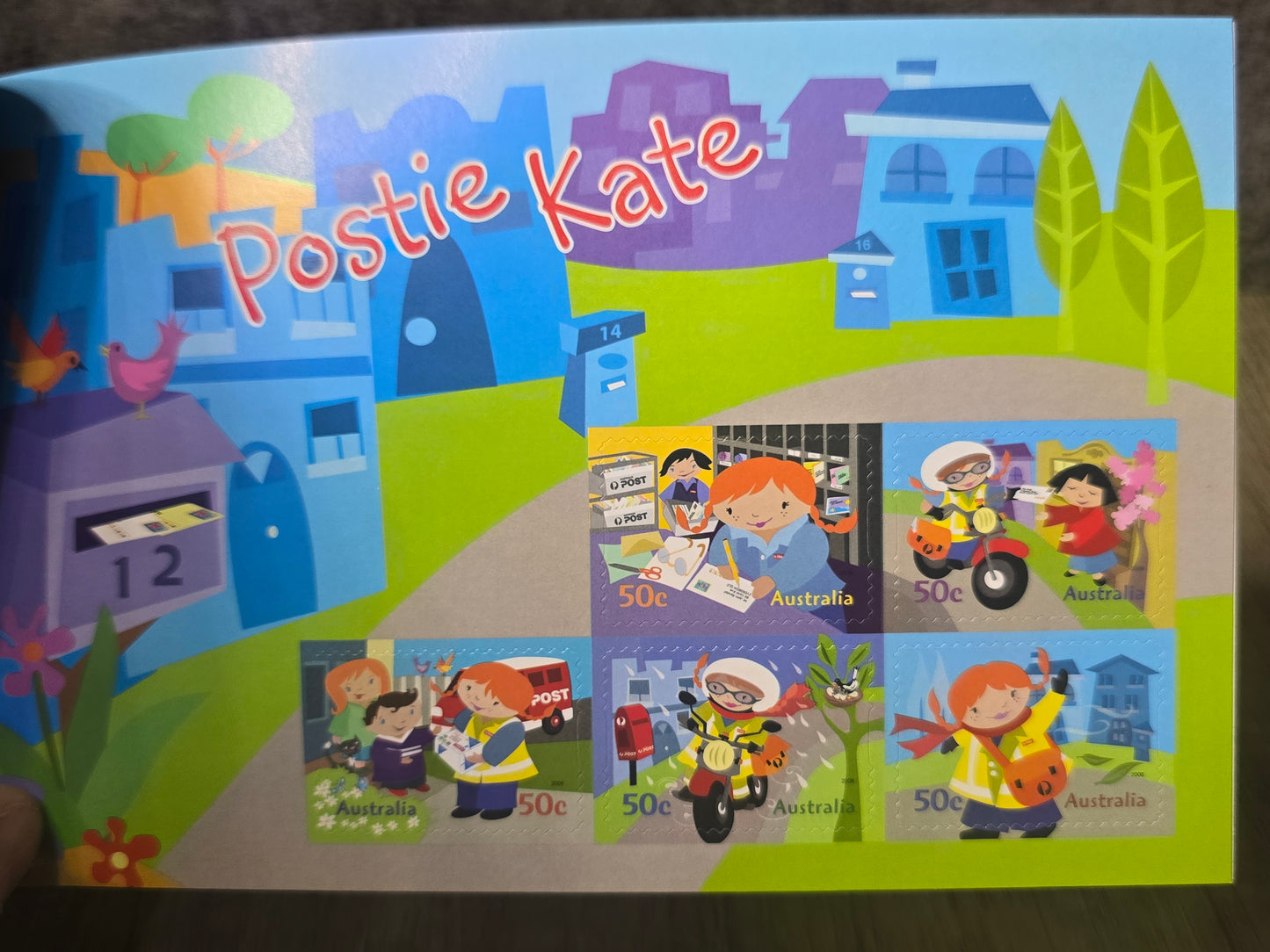 Postie Katie, Stamp Fun Booklet, Unused