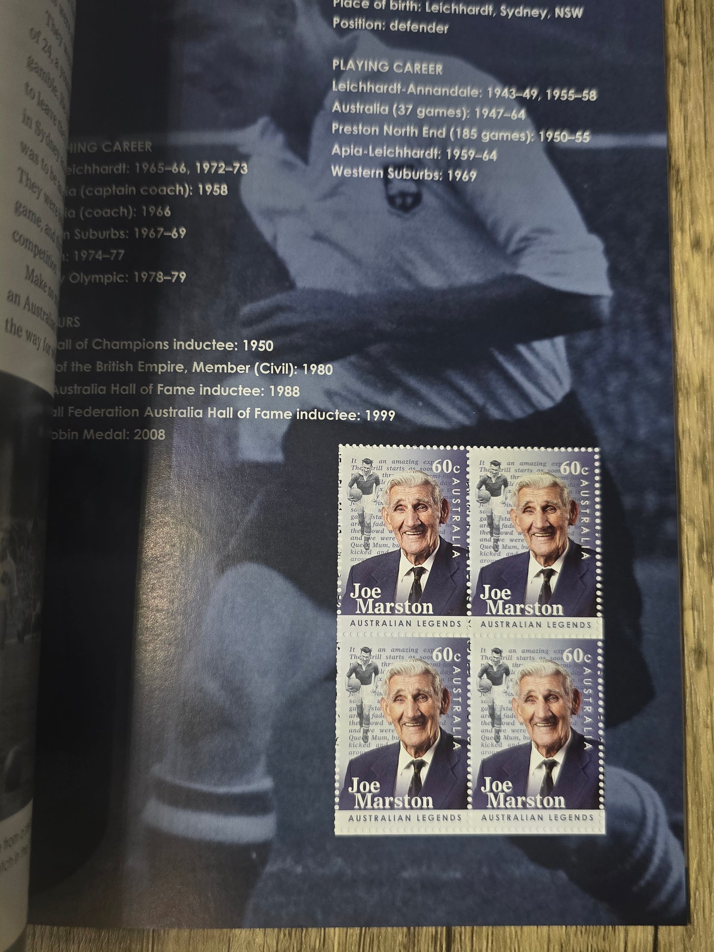 The Top of Their Game, Australian Legends of Football 2012, Stamp Booklet, Unused