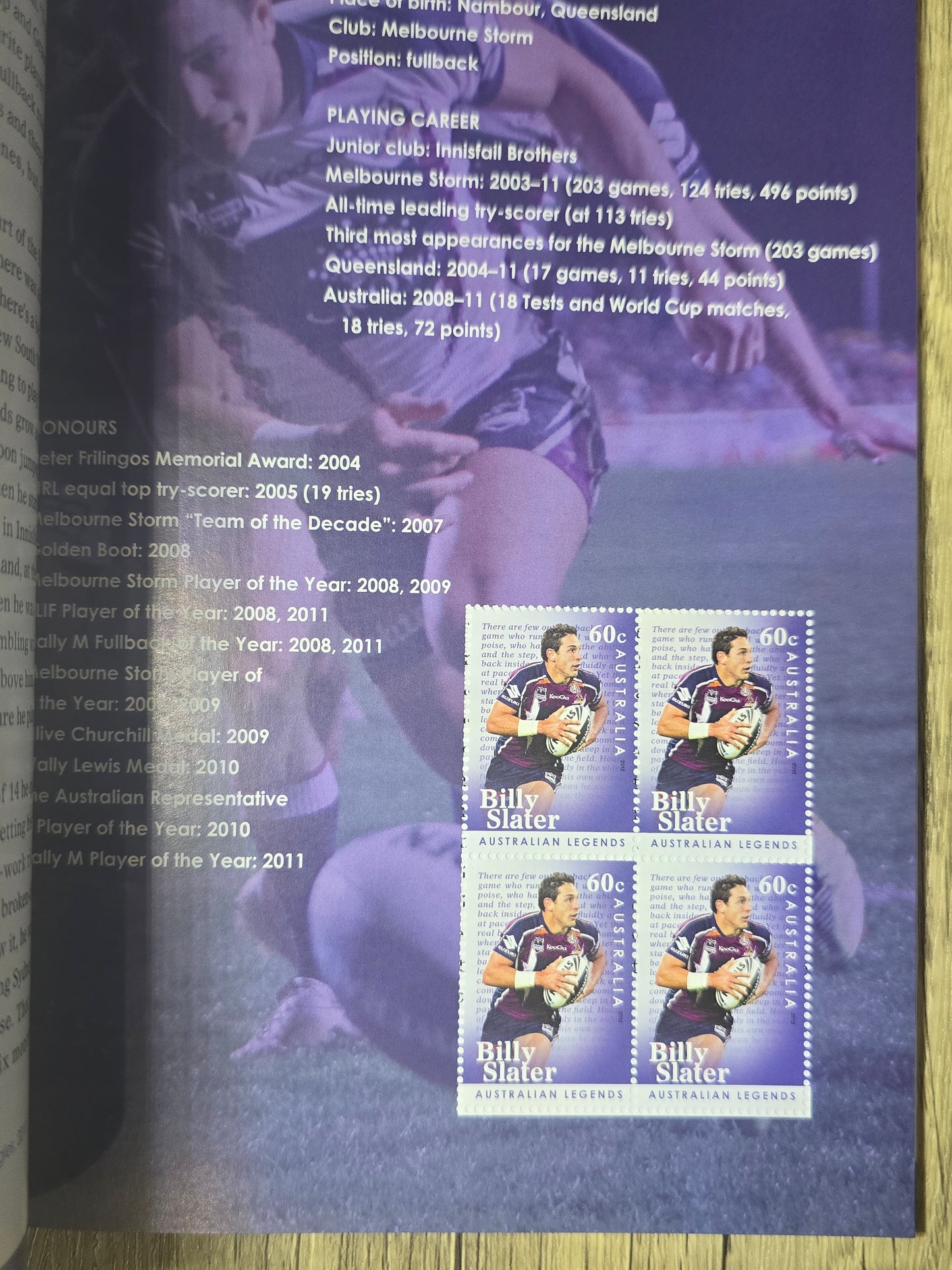 The Top of Their Game, Australian Legends of Football 2012, Stamp Booklet, Unused