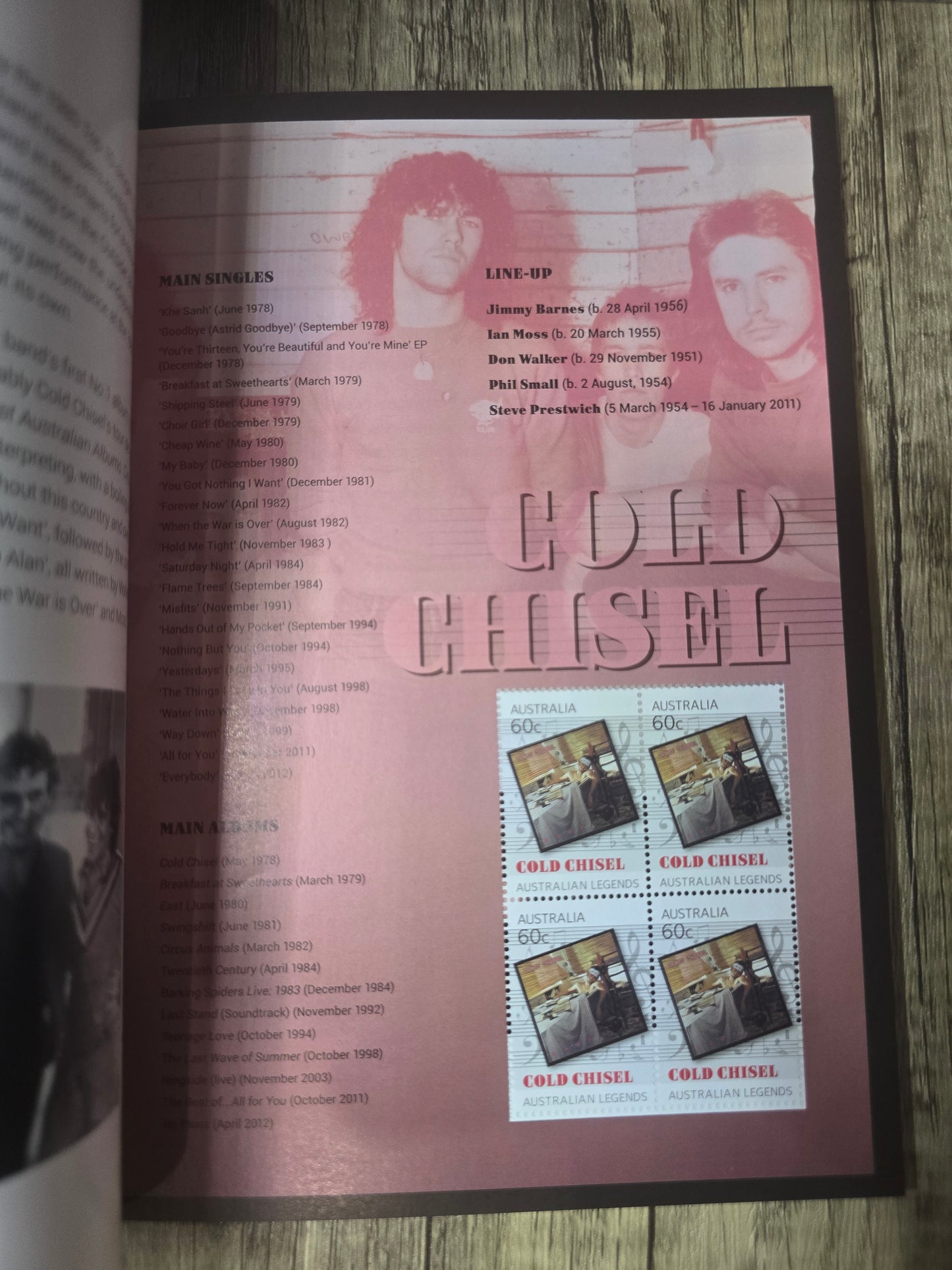 Australian Legends of Music, Prestige Stamp Booklet, Unused