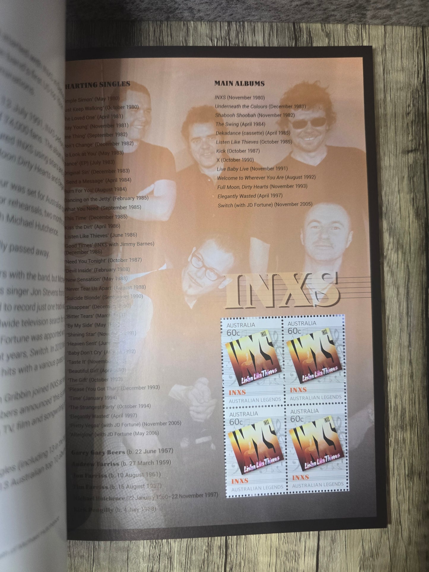 Australian Legends of Music, Prestige Stamp Booklet, Unused