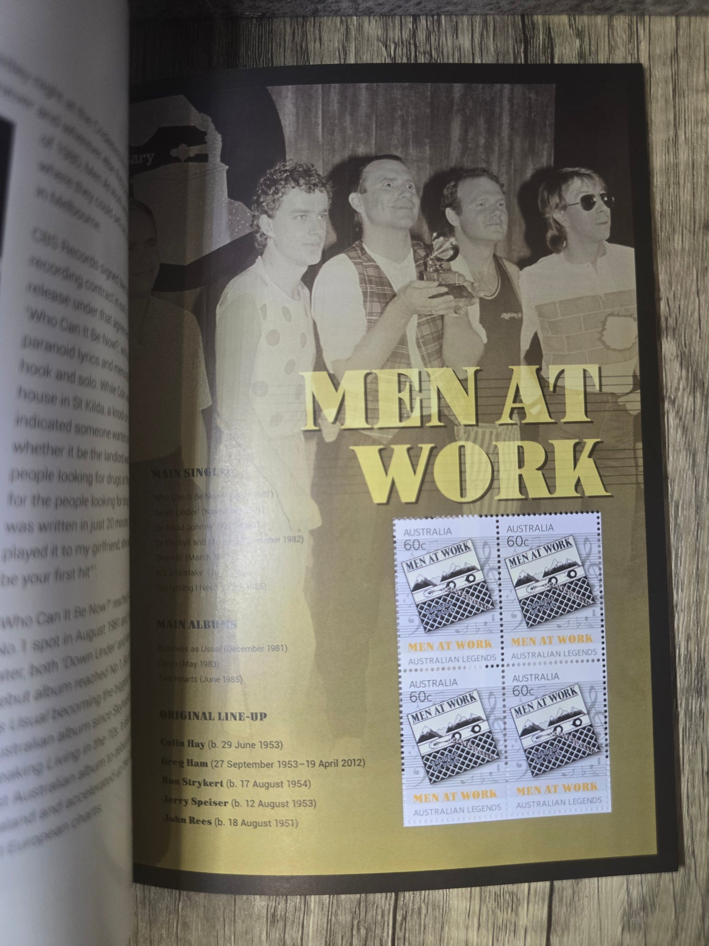 Australian Legends of Music, Prestige Stamp Booklet, Unused