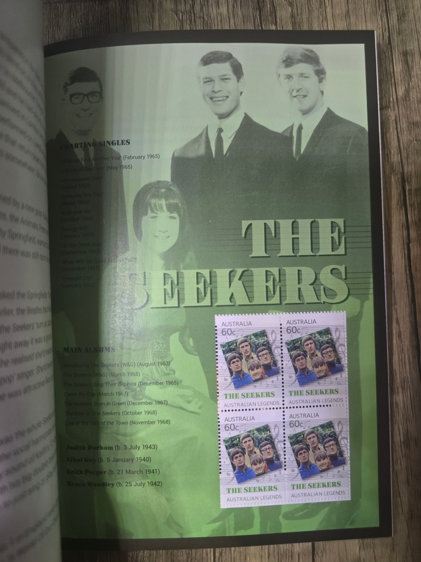 Australian Legends of Music, Prestige Stamp Booklet, Unused