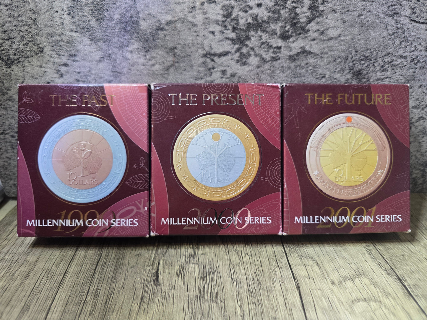 Millennium $10 Proof Series: Past, Present, Future, 2001
