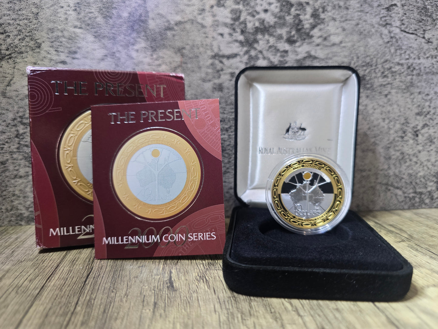 Millennium $10 Proof Series: Past, Present, Future, 2001