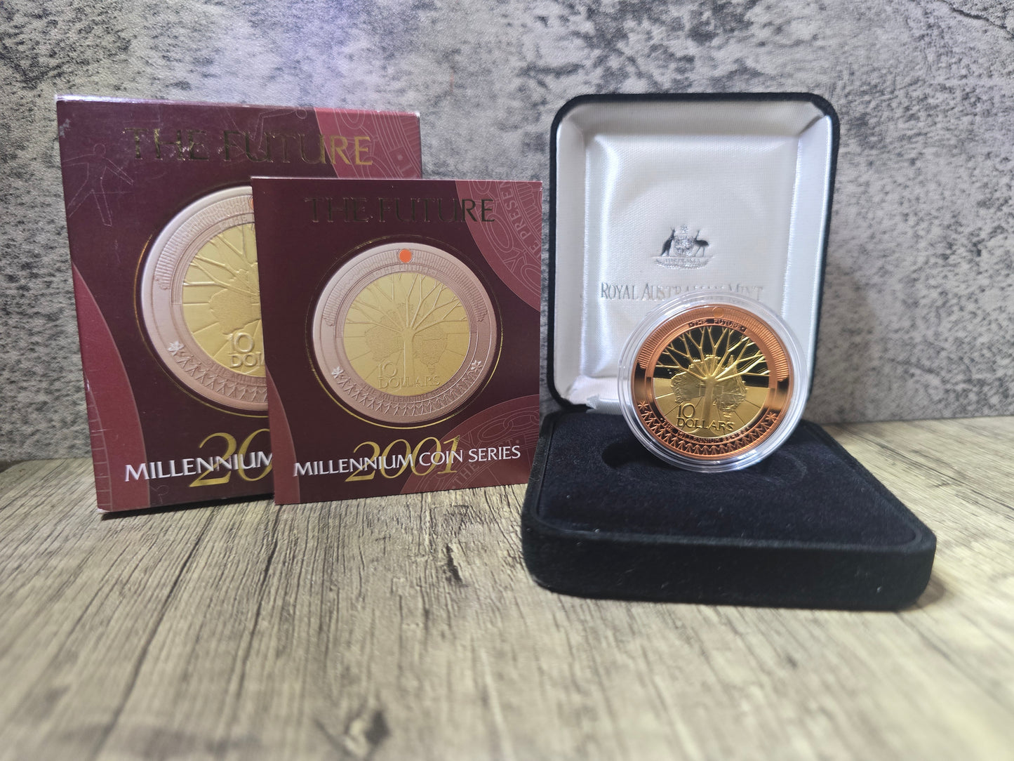 Millennium $10 Proof Series: Past, Present, Future, 2001