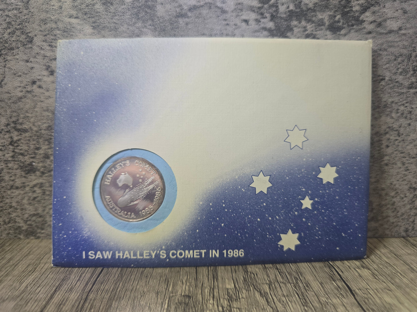 I Saw Halley's Comet in 1986 Silver Medallion FDC Cover (Error Cover)