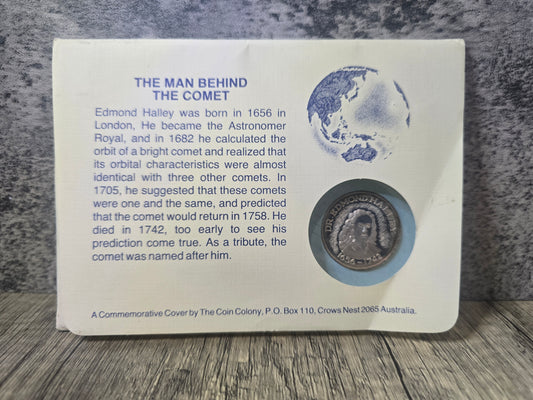 I Saw Halley's Comet in 1986 Silver Medallion FDC Cover (Error Cover)