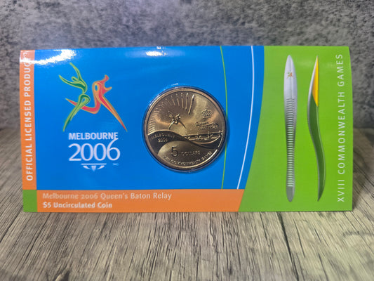 Melbourne 2006 Baton Relay $5 Albr
