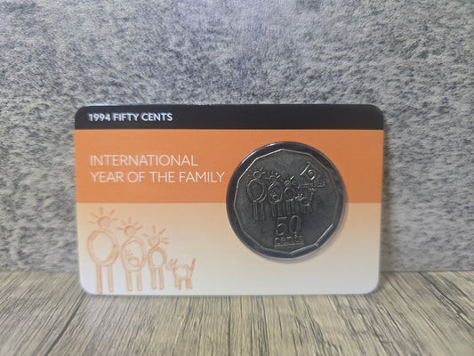 International Year of The Family 50c 1994 (Downies issue)