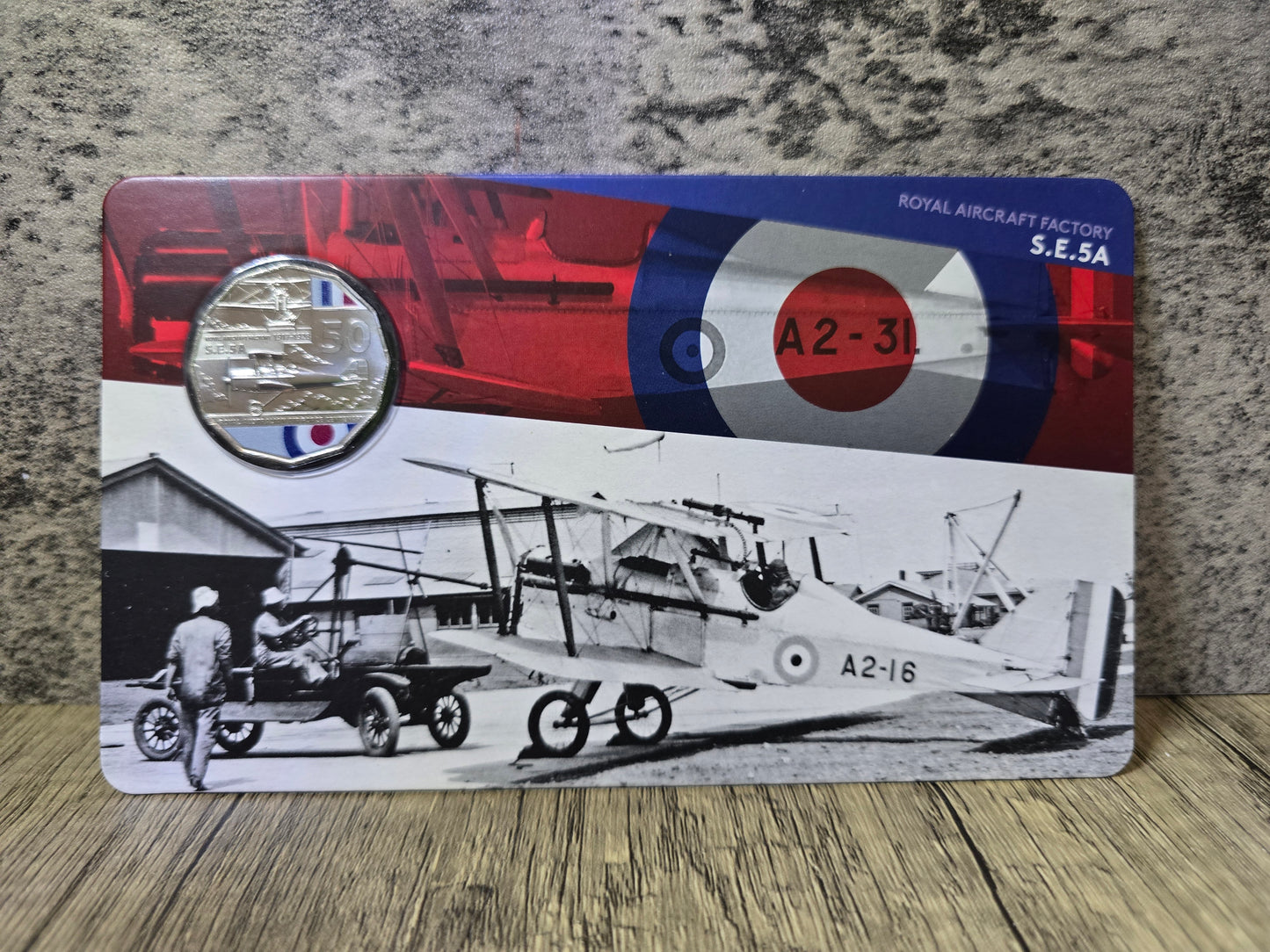 RAAF 2021 50c - Royal Aircraft Factory S. E. 5A