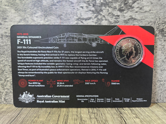 RAAF 2021 50c - General Dynamics F-111