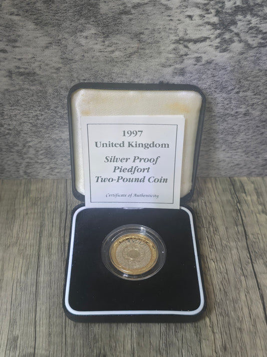 1997 UK £2 Silver Proof, 12g, .925%Ag