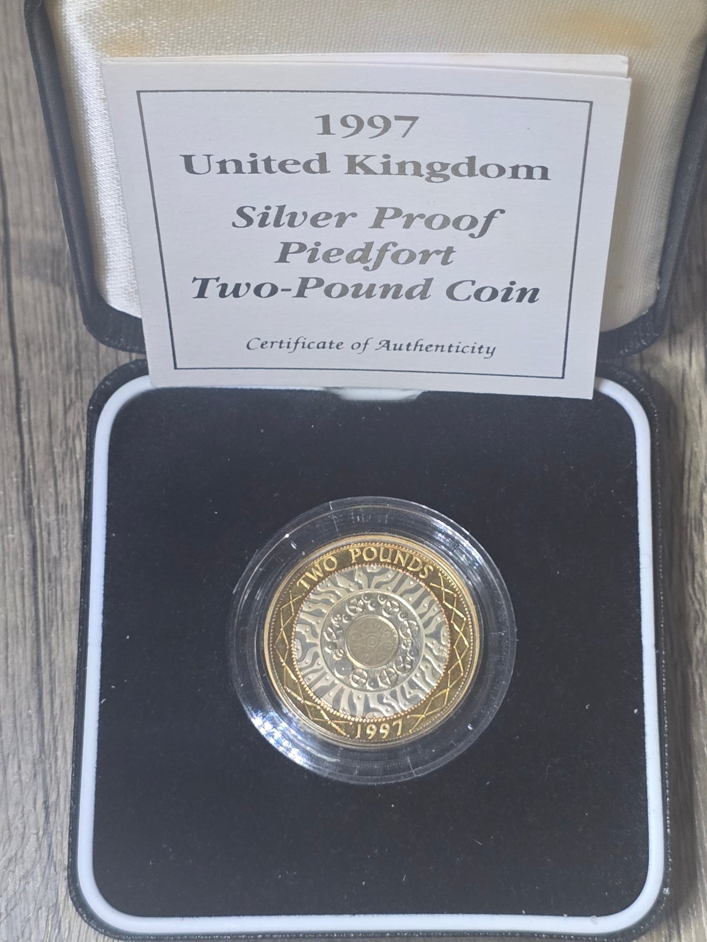 1997 UK £2 Silver Proof, 12g, .925%Ag