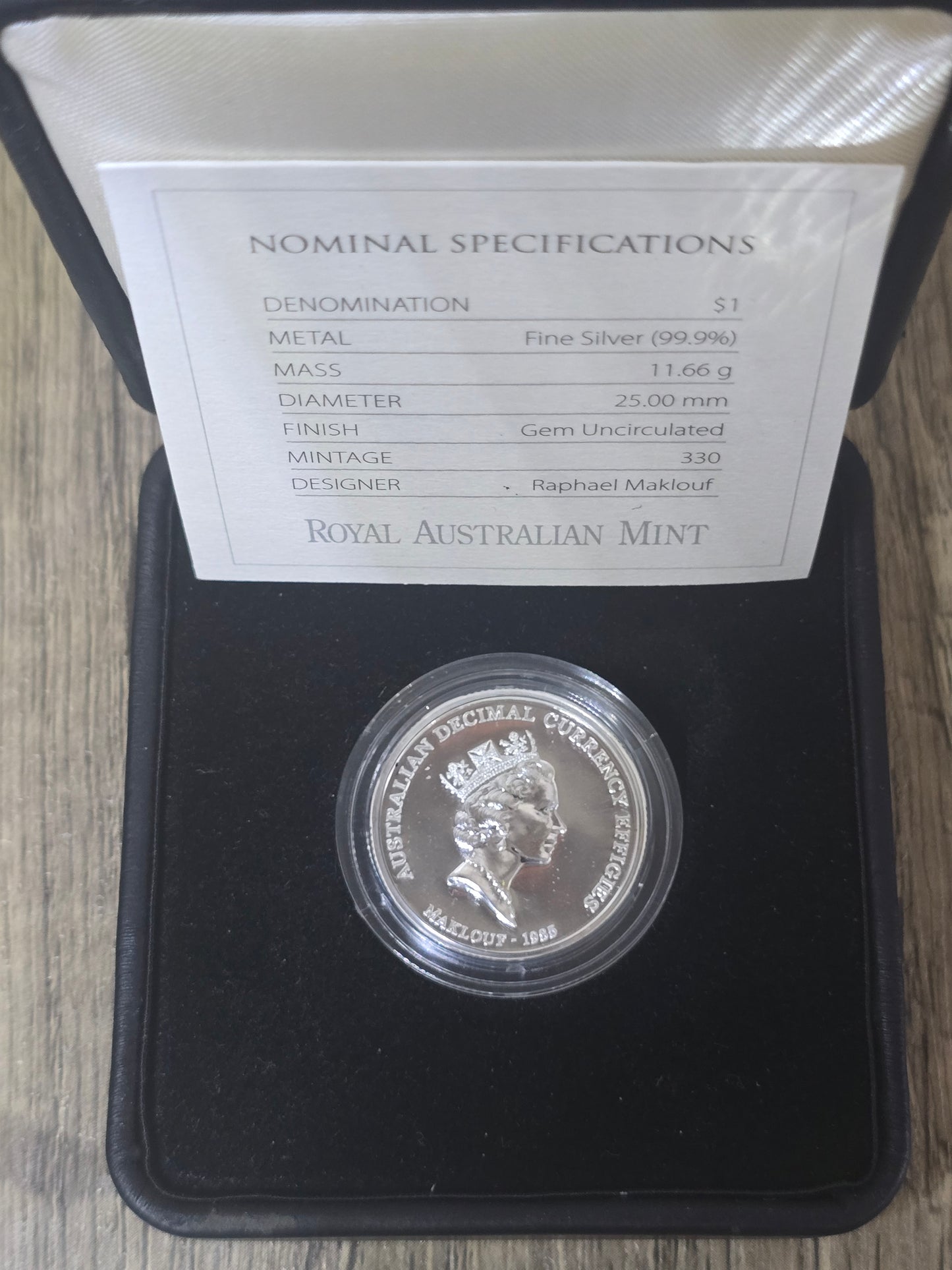 Malkouf Effigies Silver $1 2013 (Gem UNC + Proof)