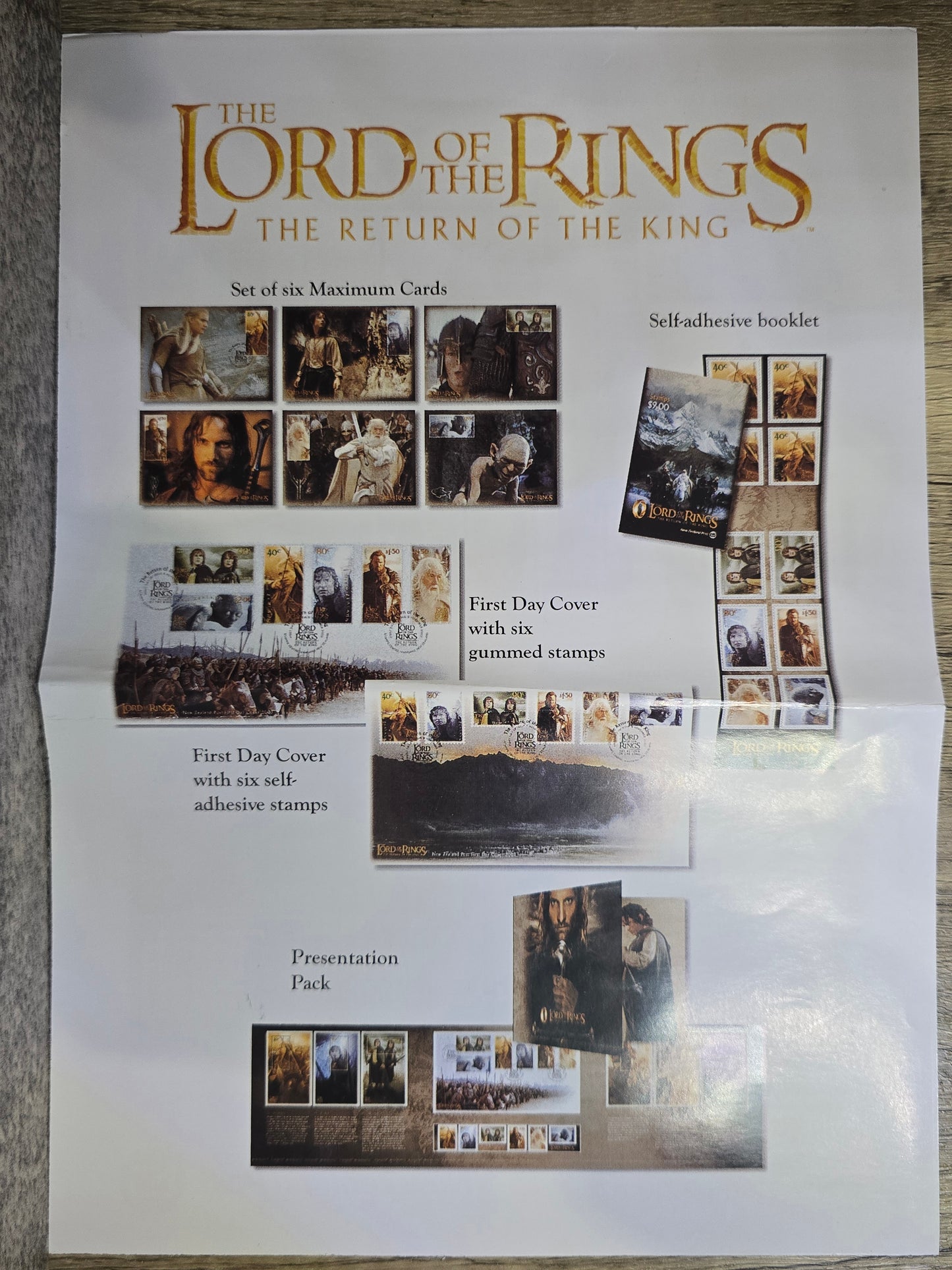 Lord of the Rings - Return of the King, LOTR Ultimate Stamp Collection, NZ Post, 2003