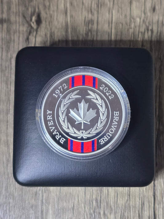 2022 50th Anniversary of the Medal of Bravery Proof 1oz, Canada