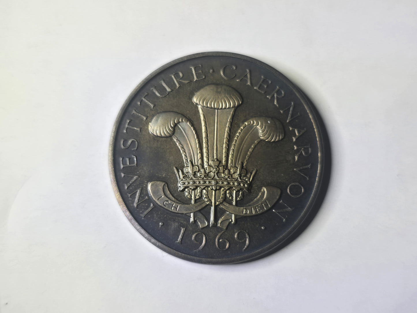 Investiture Caernarvon 1969, Punches Silver Medals .925, 60g