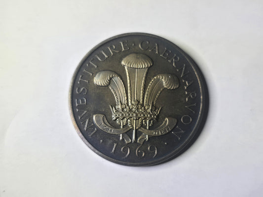 Investiture Caernarvon 1969, Punches Silver Medals .925, 60g