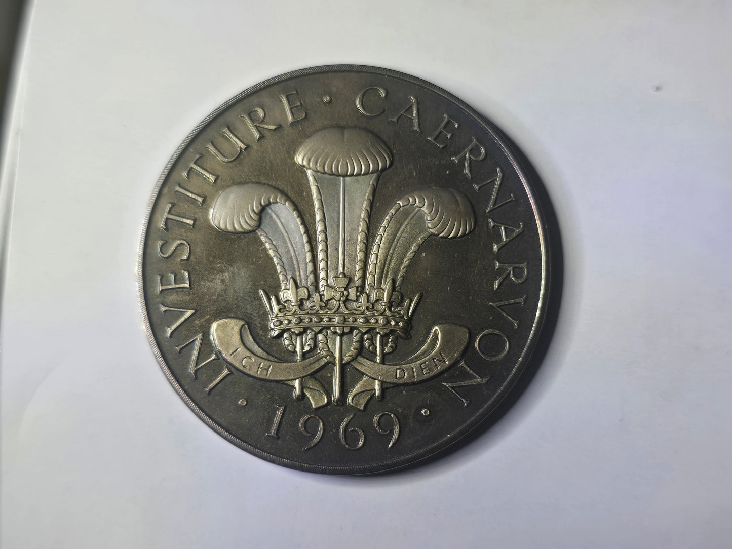 Investiture Caernarvon 1969, Punches Silver Medals .925, 60g