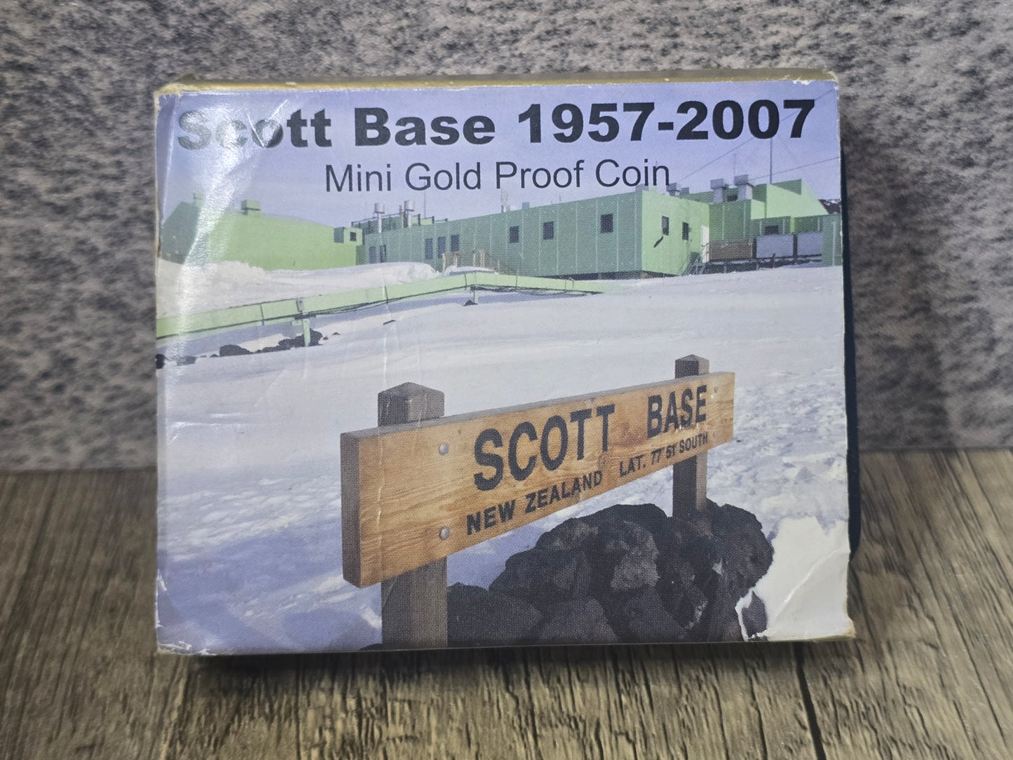 Scott Base, $1 1/25th Gold Proof, New Zealand 2007/2008