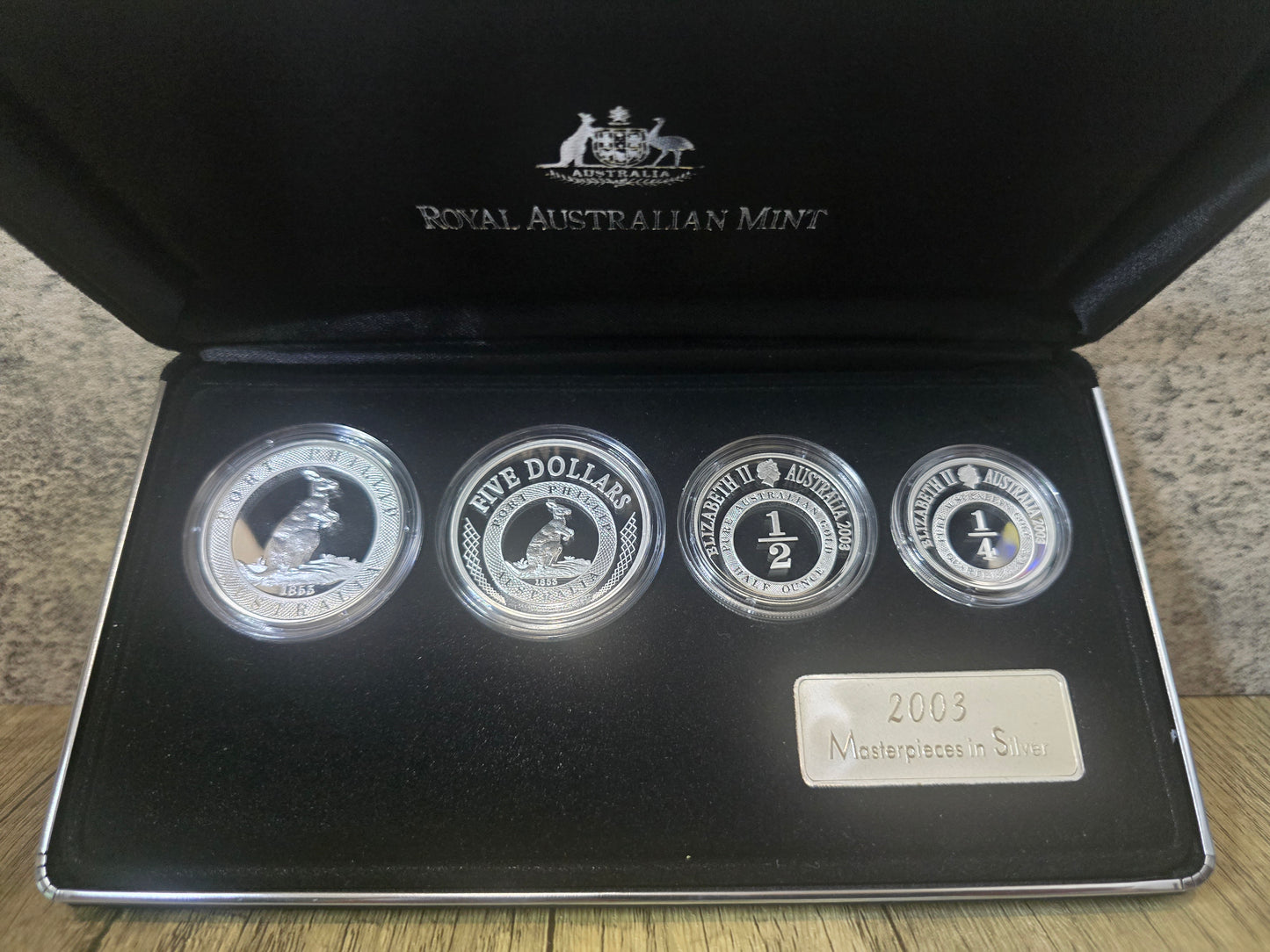 2003 Masterpieces of Silver, Port Phillip Patters, Silver Proof Set