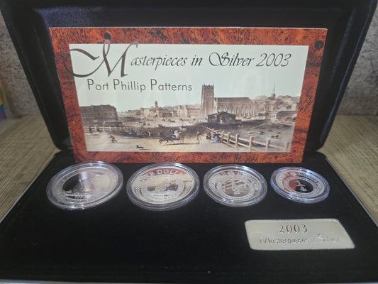 2003 Masterpieces of Silver, Port Phillip Patters, Silver Proof Set