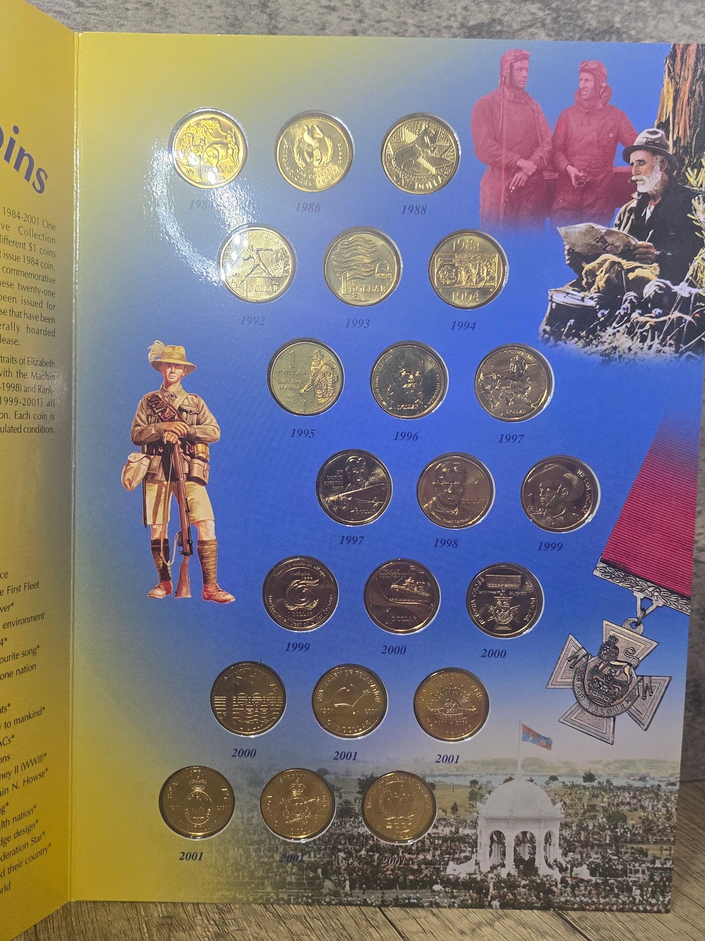 $1 Commemorative Coin Collection 1984-2001, Sherwood Folio