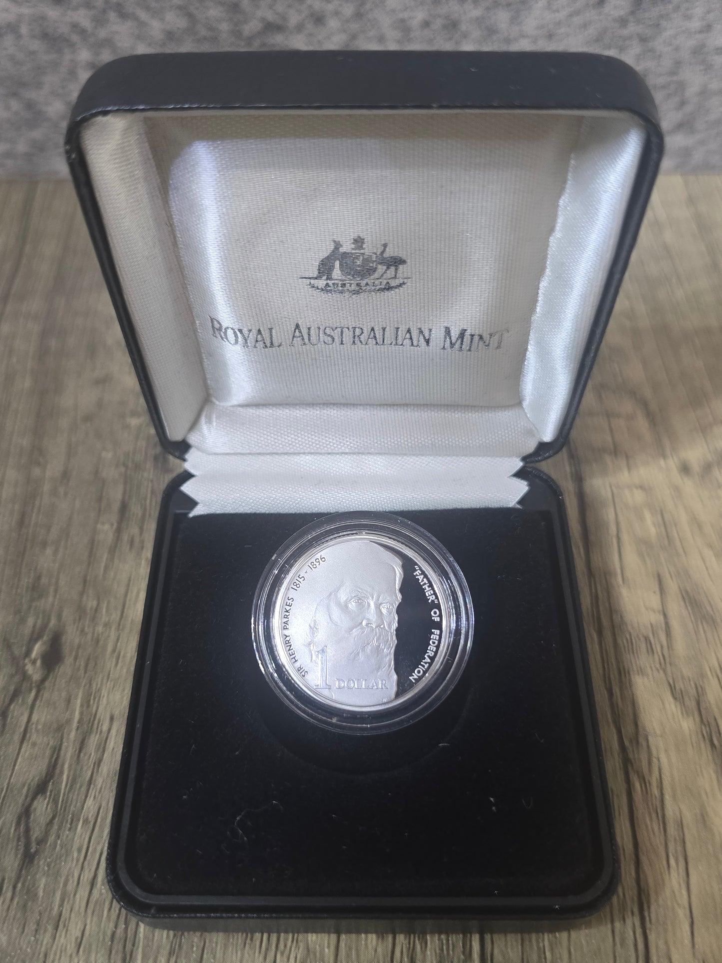 1996 Henry Parkes $1 Sterling Silver Proof