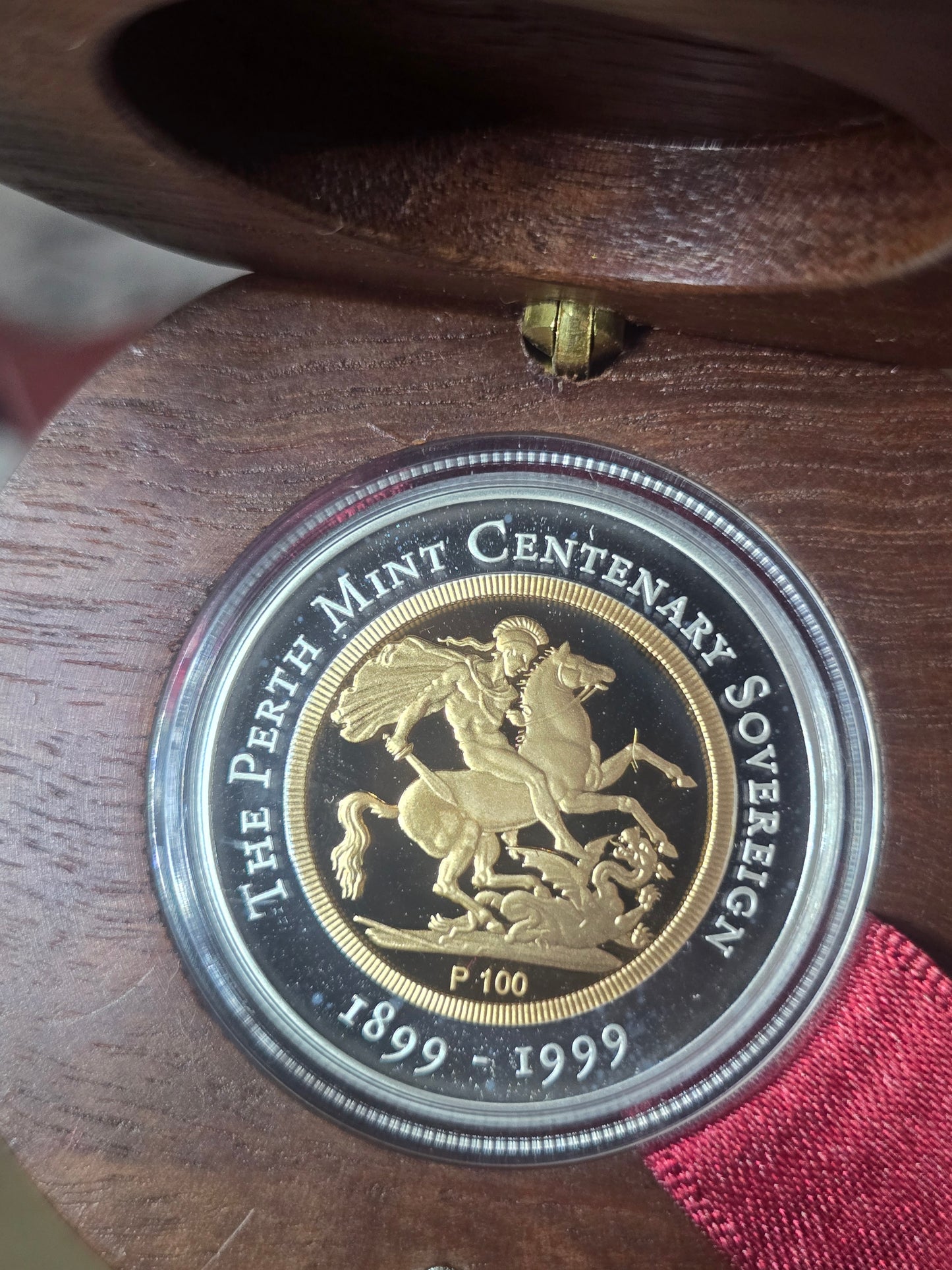 Centenary Sovereign Proof Issue, P-100 Date, Perth Mint 1999