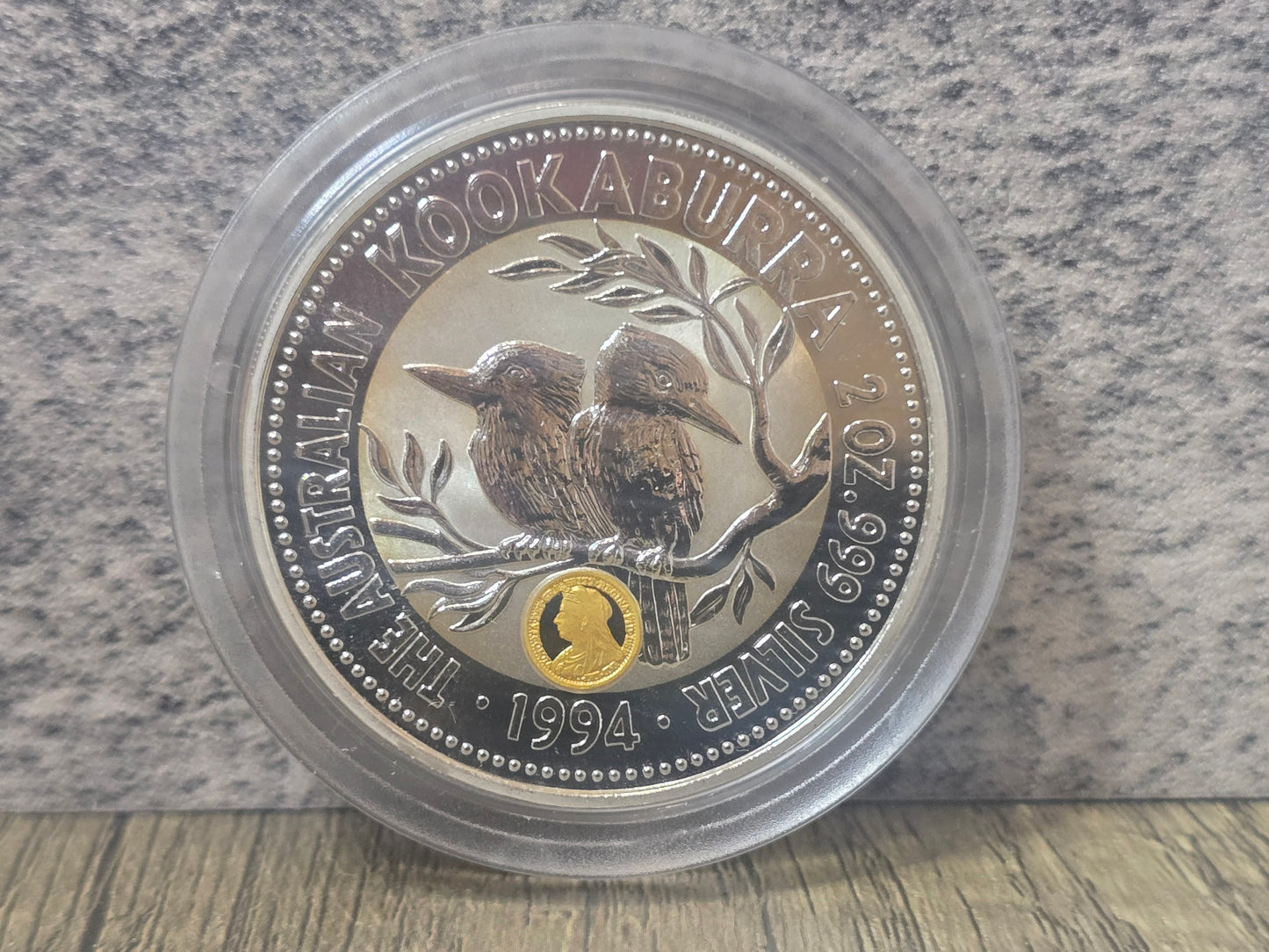 Kookaburra 2oz Sovereign Veilhead Privy NAA Sydney 1994