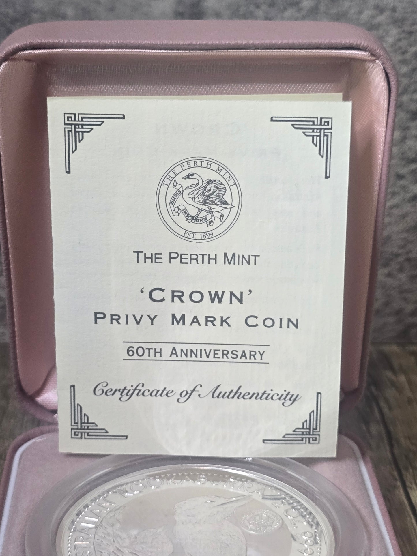 Kookaburra 2oz 60th Anniversary Crown Privy 1997