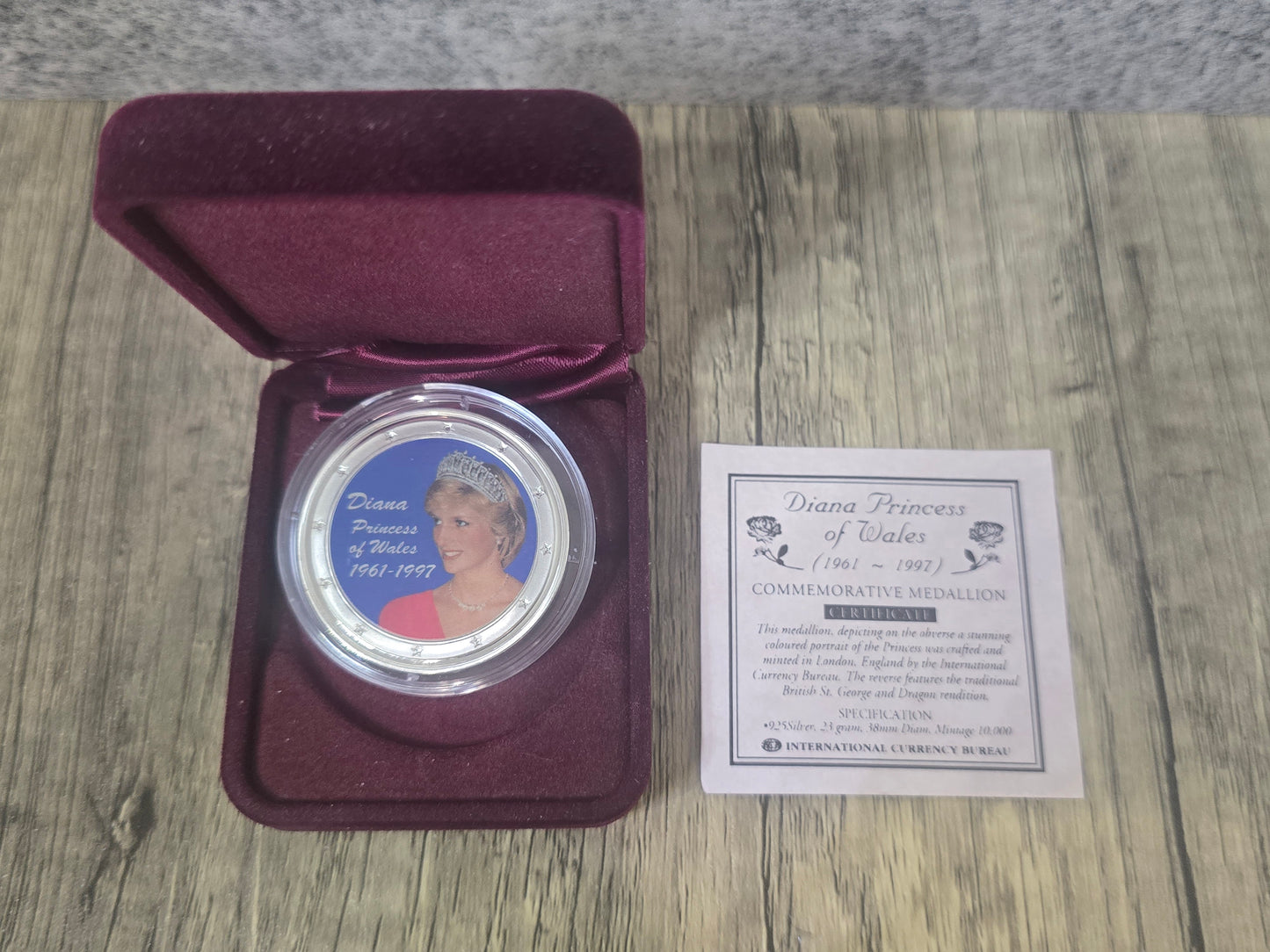 Princess Diana Silver Medallion