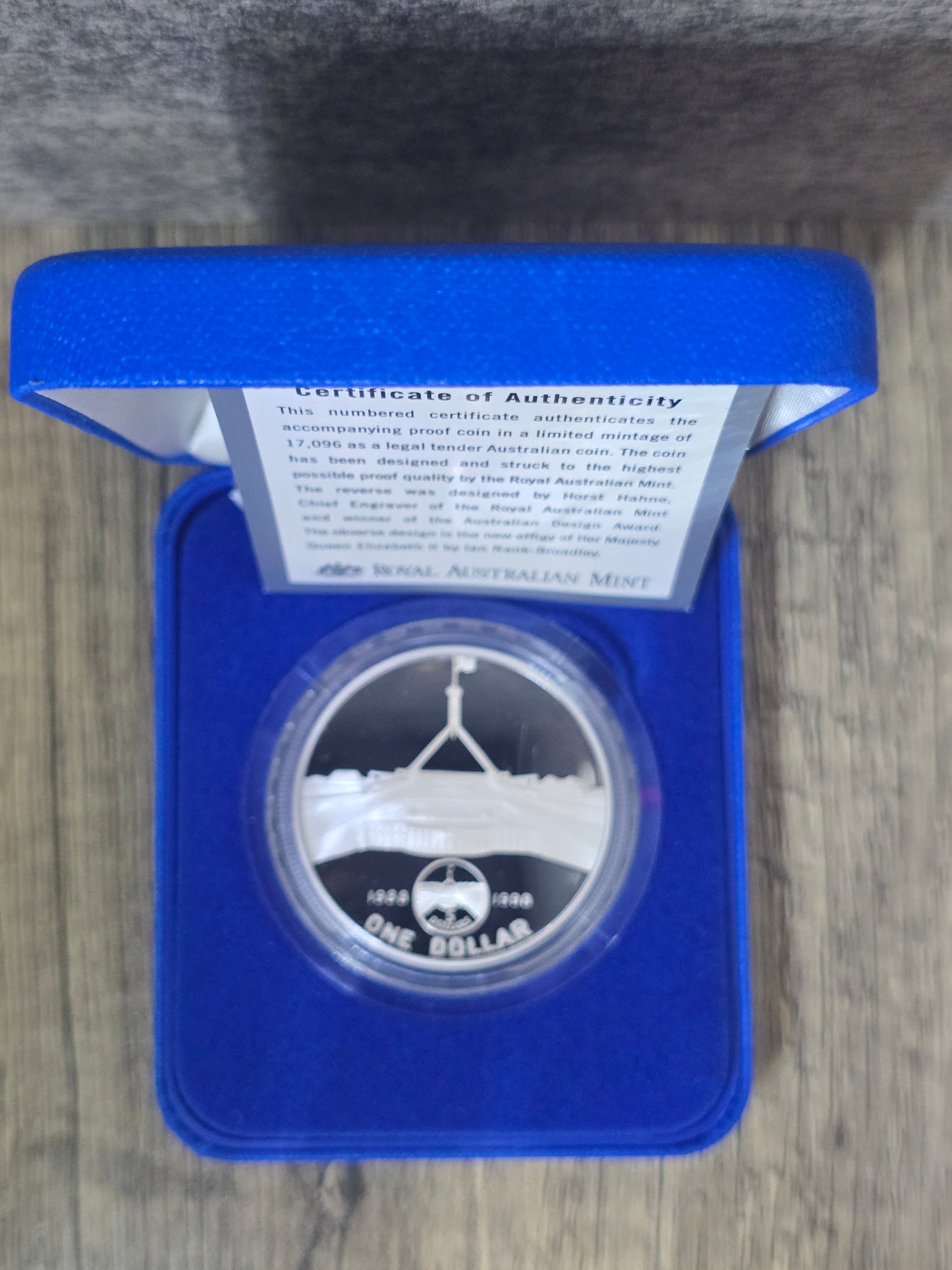 Parliament House 10 Years On, 1oz Proof, 1998