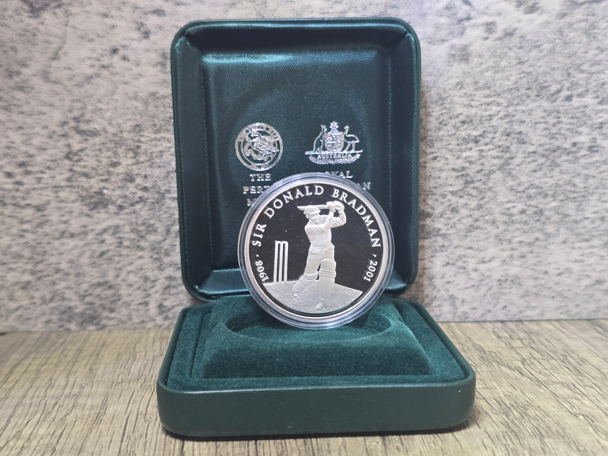Bradman 1oz silver proof 2001