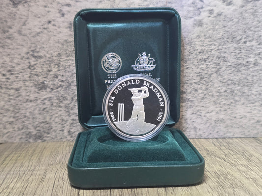 Bradman 1oz silver proof 2001