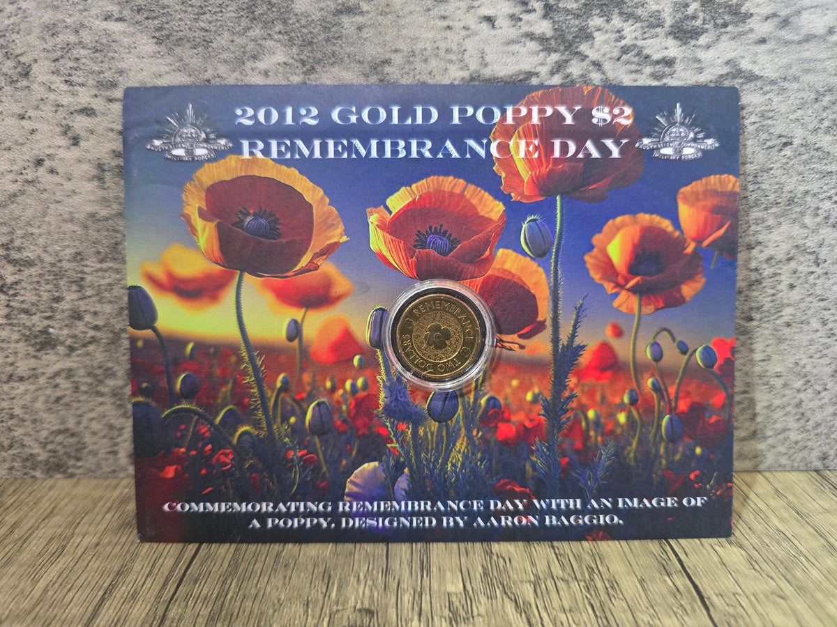 Gold Poppy $2 Remembrance, 2012 (custom cover)