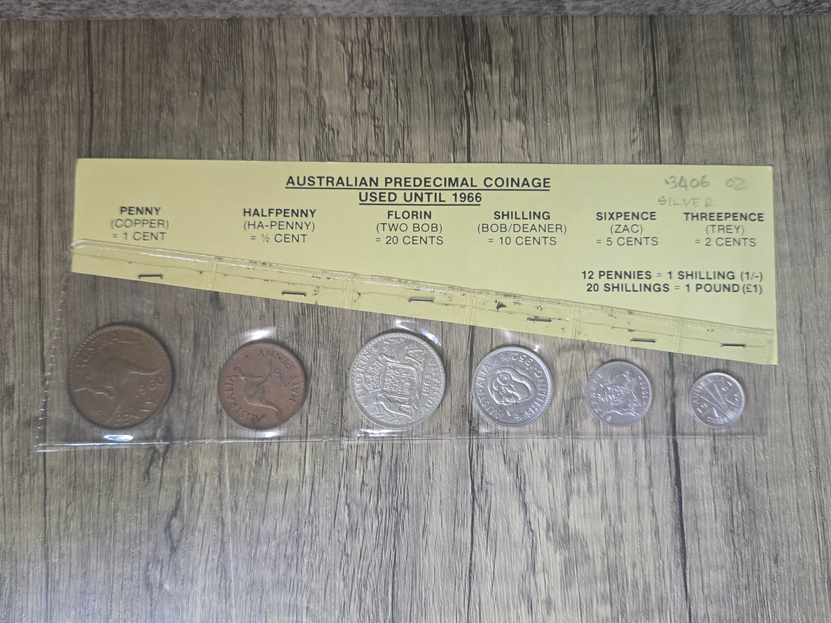 Predecimal type set collection
