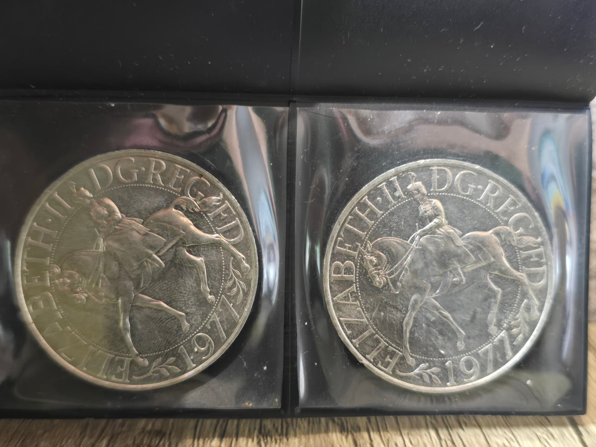 Midland Bank 1977 Crown Wallet (2 coins)