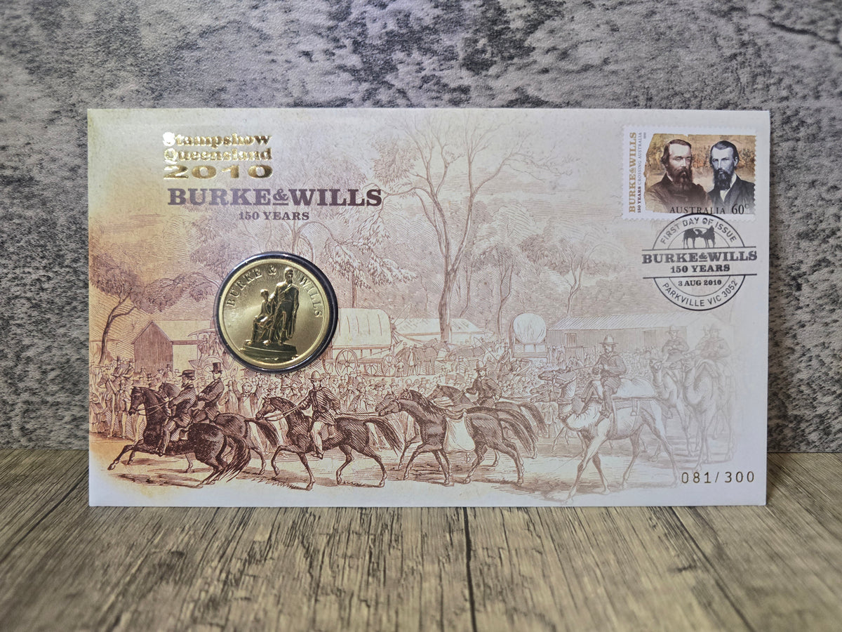 Burke & Wills Queensland Stampshow 2010 PNC