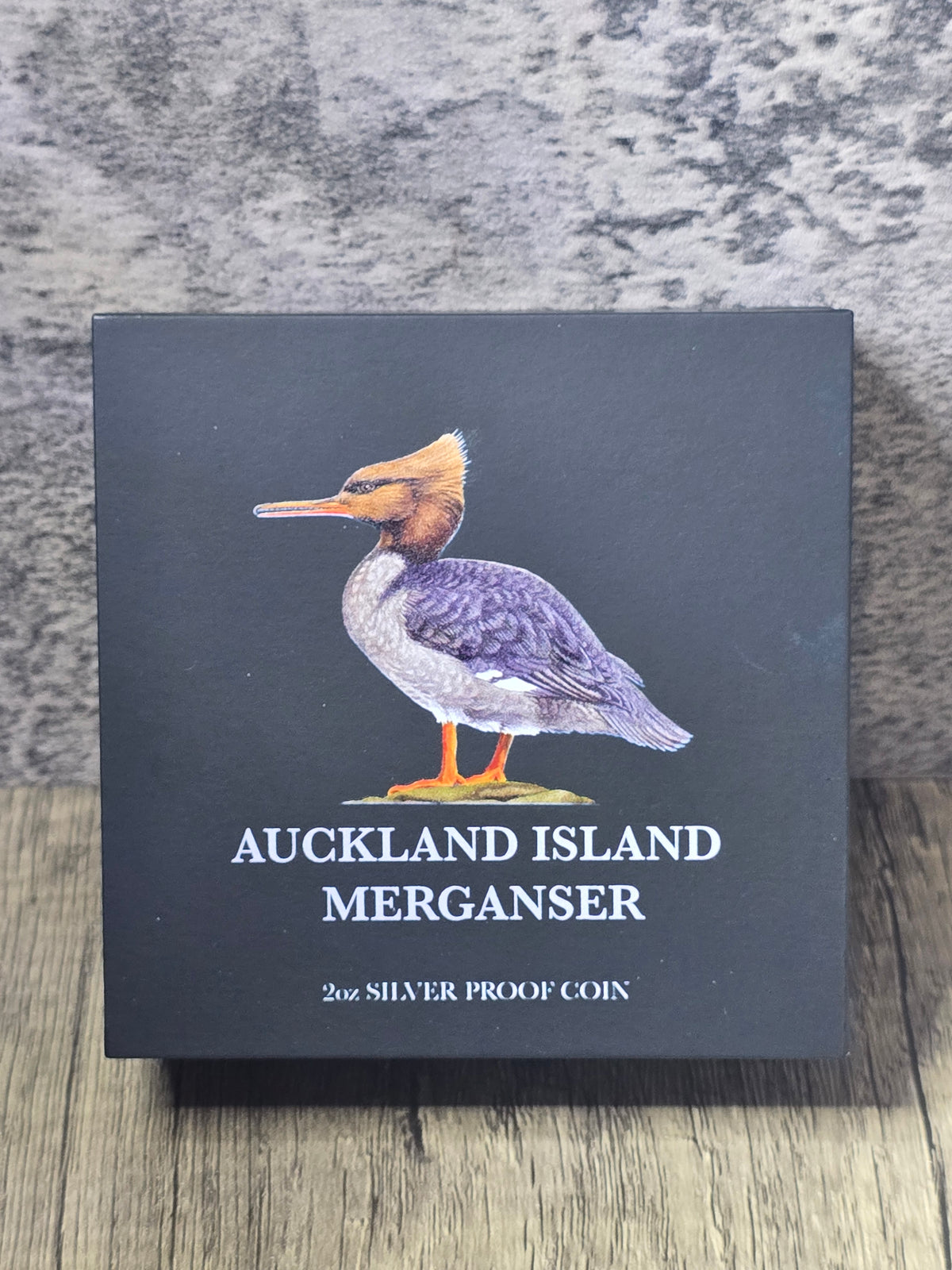 Auckland Island Merganser 2oz coloured proof, 2021