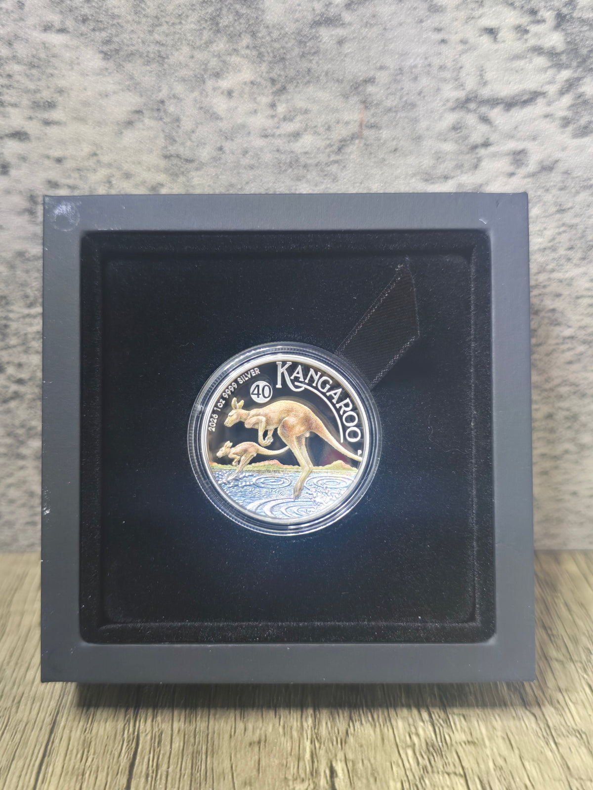 Kangaroo High Relief Coloured 1oz Proof, 2026