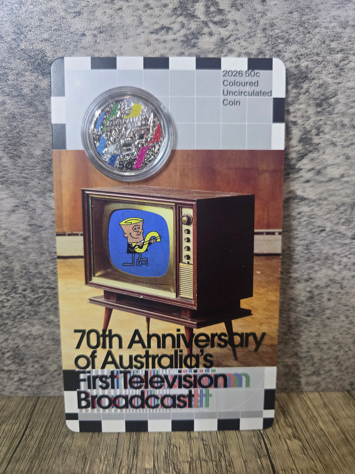 70th Anniversary of Australia's First Television Broardcast 50c , 2026