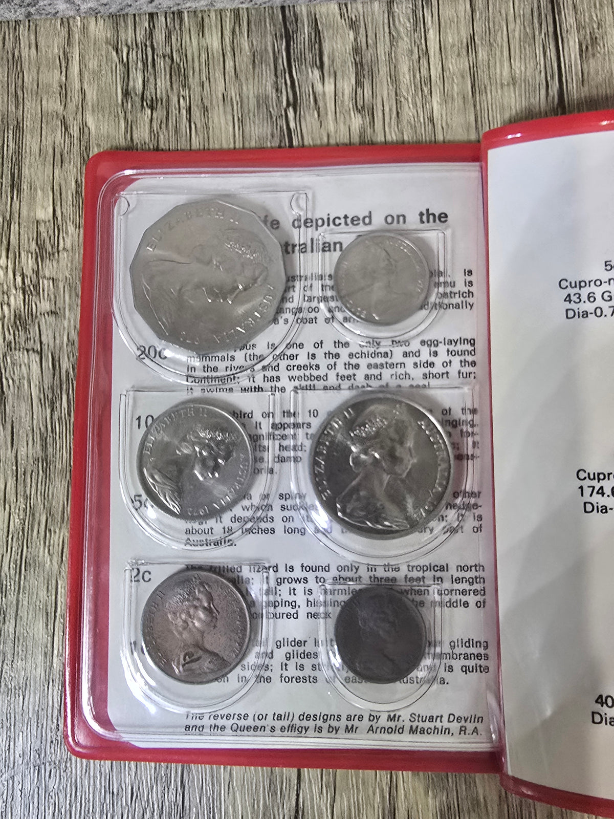 1972 Red Wallet UNC Set